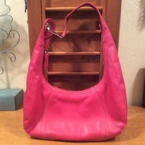 PINK LEATHER ROLF PURSE